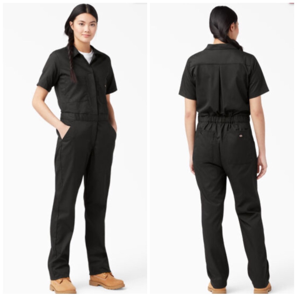 NEW Dickies Cooling Short Sleeve Coveralls Black Medium